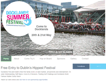 Tablet Screenshot of docklandssummerfestival.com